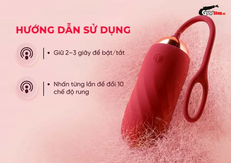 Hướng dẫn cách sử dụng trứng rung Galaku Kiya Charmed II đúng cách