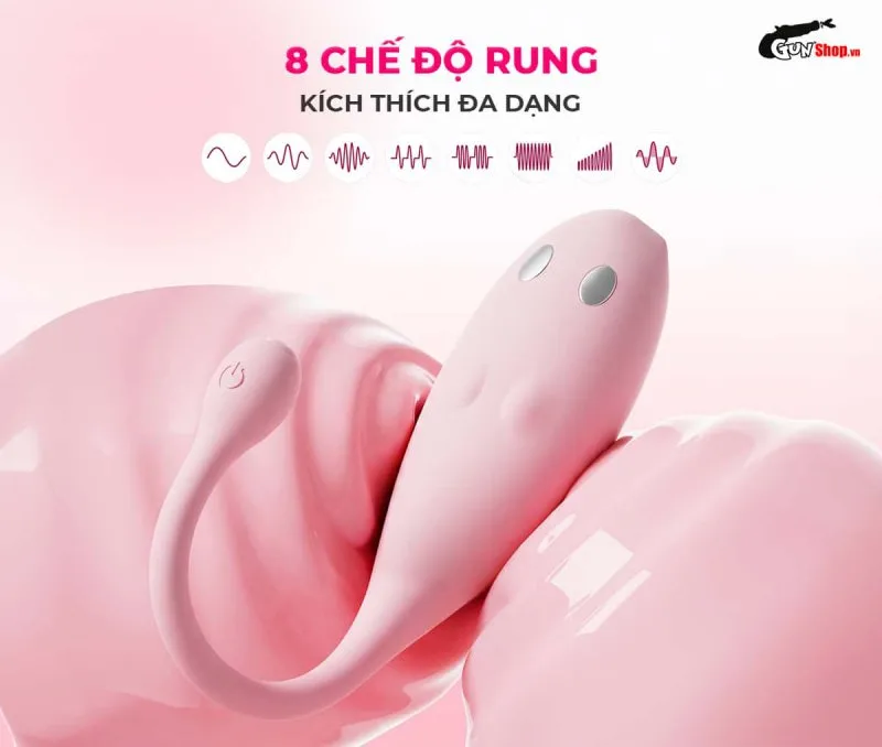 Galaku Prankster có 8 chế độ rung đa dạng kích thích