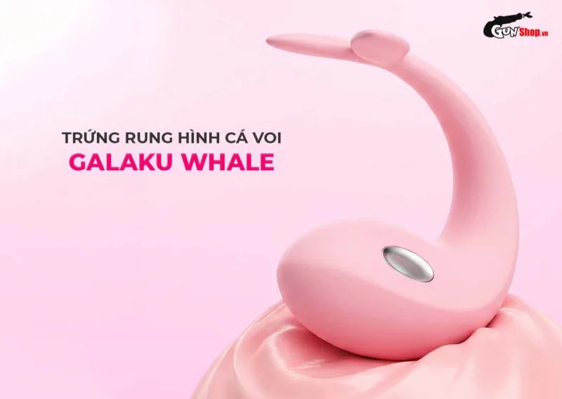 Trứng rung hình cá vôi Galaku Whale máy rung massage mini gắn quần lót nhỏ gọn