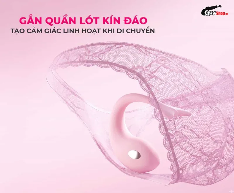 Máy rung mini Galaku Whale gắn quần lót kín đáo