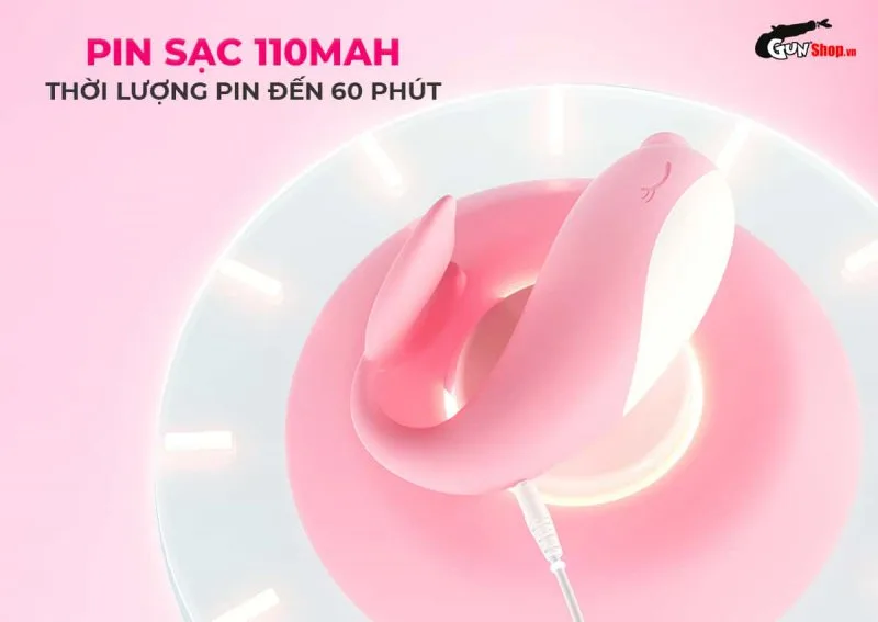Galaku Whale Mini với pin sạc sử dụng lên đến ~60 phút