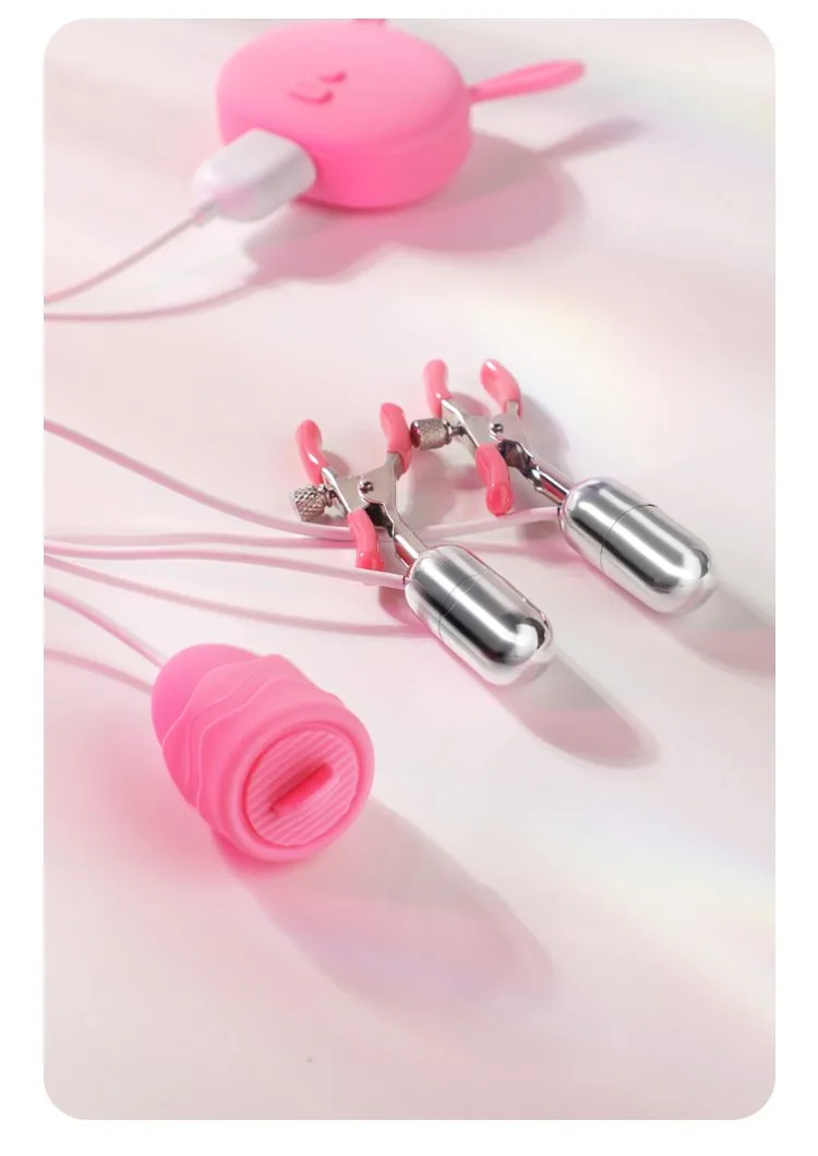 kep ti Mizzzee PUNCH DELIGHT 24 - Trứng rung kẹp ti Mizzzee PUNCH DELIGHT kèm lưỡi liếm rung nhiều chế độ