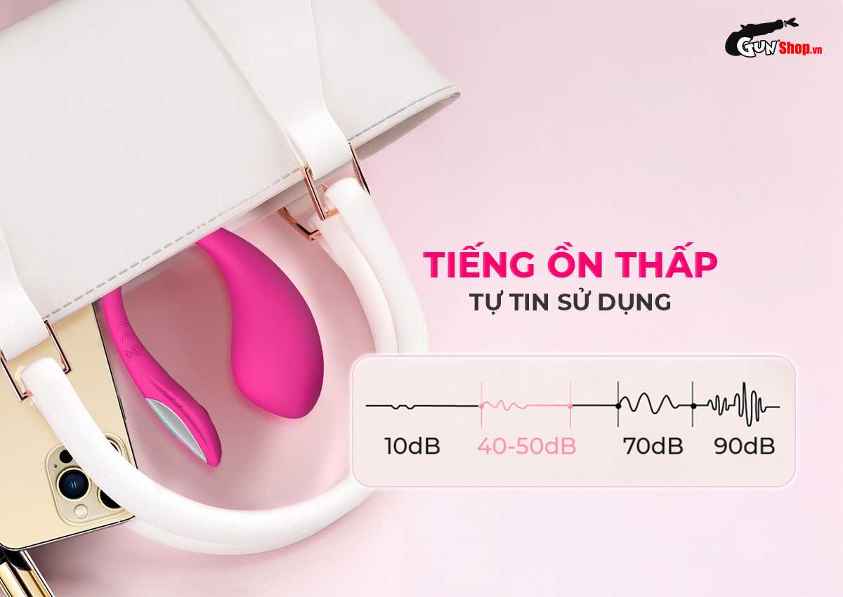 Trứng rung cao cấp Lovense Lush Mini không dây điều khiển — Động cơ vận hành êm ái với công nghệ giảm tiếng ồn tối ưu
