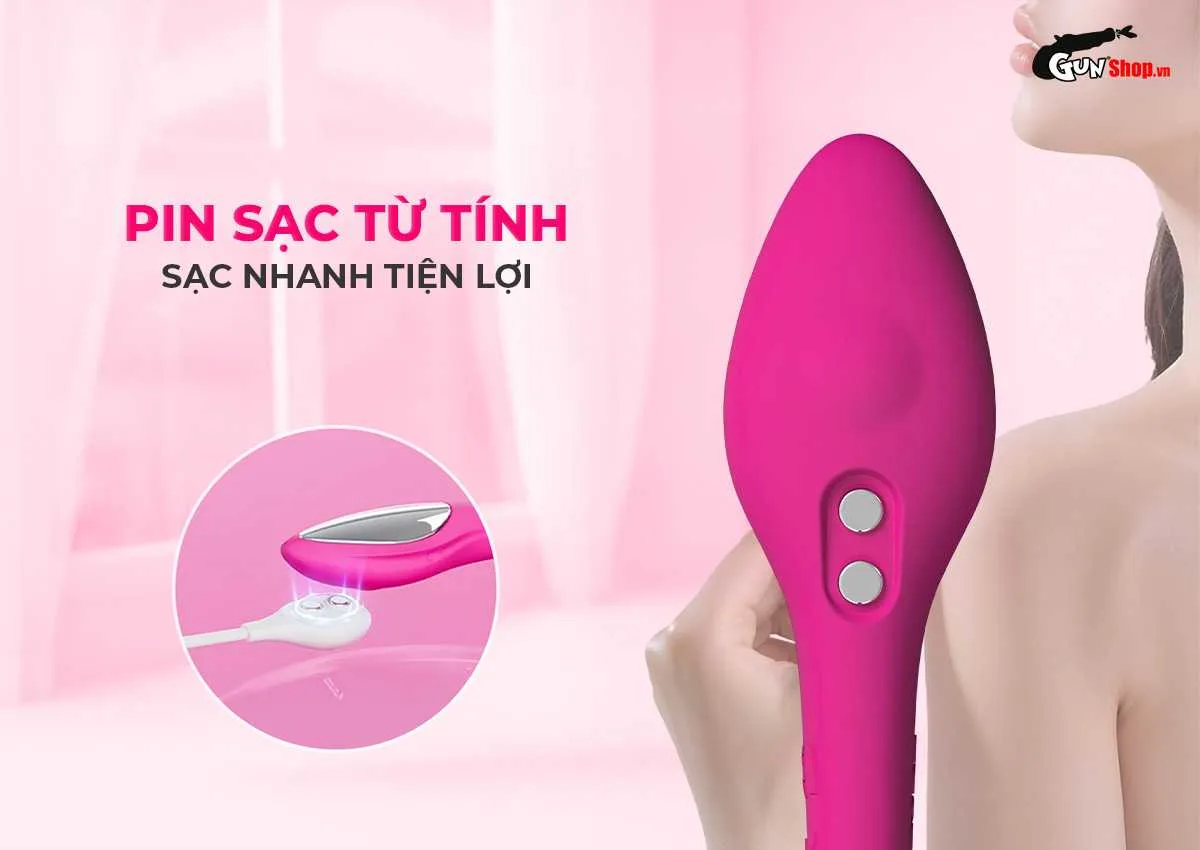 Trứng rung cao cấp Lovense Lush Mini không dây điều khiển — Cổng sạc từ tính USB với công nghệ sạc nhanh tiện lợi