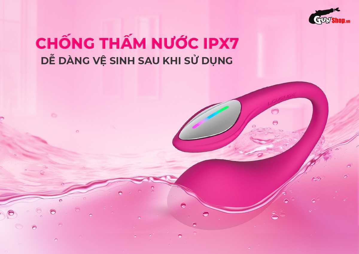 Trứng rung cao cấp Lovense Lush Mini không dây điều khiển — Khả năng chống nước IPX7 với lưu ý về khu vực cổng sạc