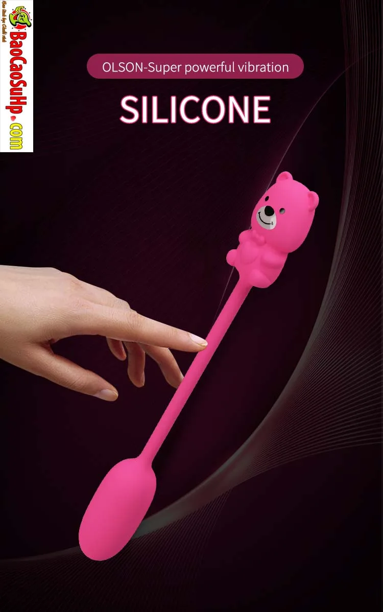 Trứng rung Prettylove Silicone Gấu Olson BI-300141: rung — hình 19