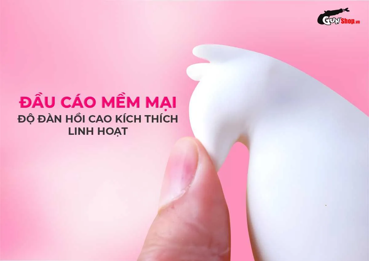 Trứng rung Lilo Fox hình cáo độc đáo kích thích cực đỉnh — Đầu cáo mềm mại đàn hồi cao