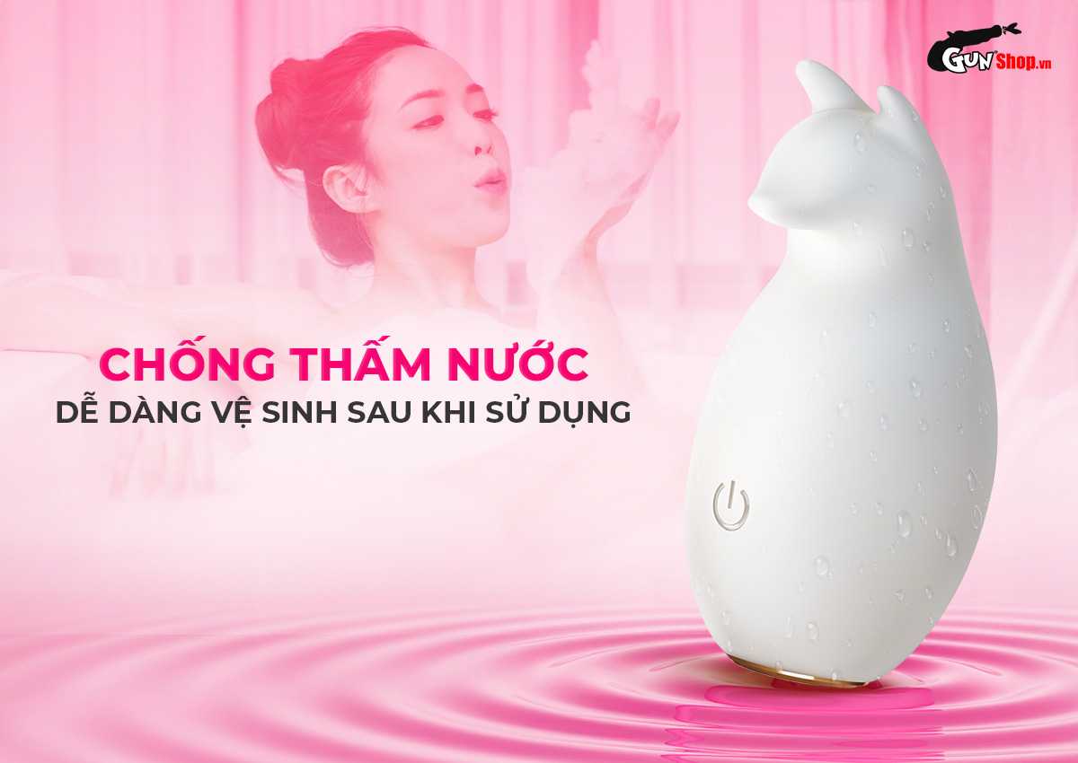 Trứng rung Lilo Fox hình cáo độc đáo kích thích cực đỉnh — Chống thấm giúp dễ dàng vệ sinh sau sử dụng