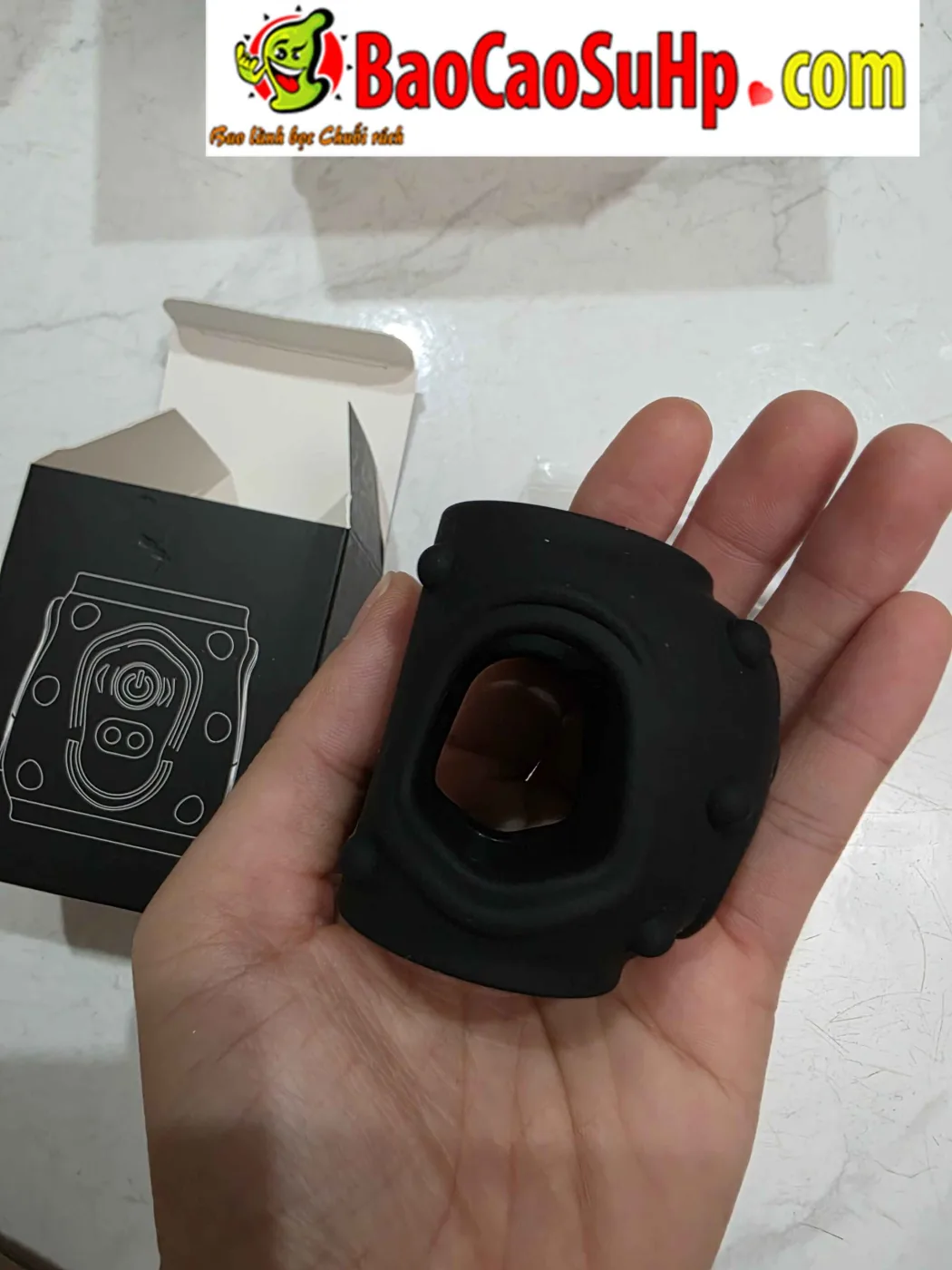 Vòng đeo dương vật Gân Gai nổi mềm mại rung mạnh mẽ SZ063 — hình 9