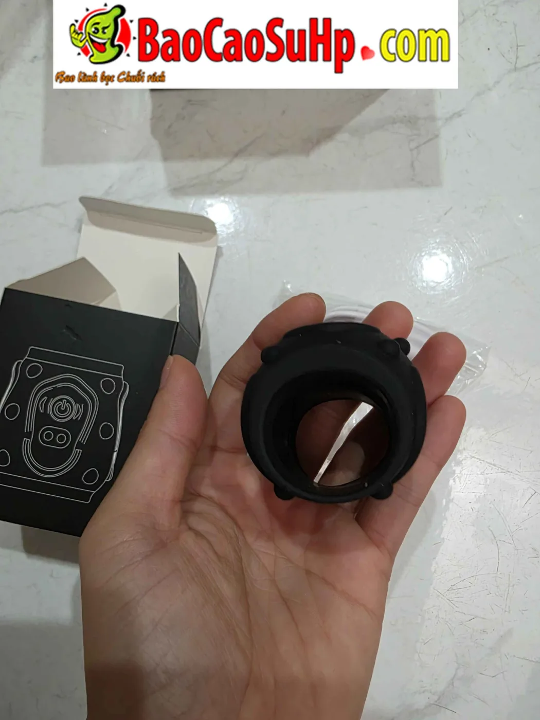 Vòng đeo dương vật Gân Gai nổi mềm mại rung mạnh mẽ SZ063 — hình 7