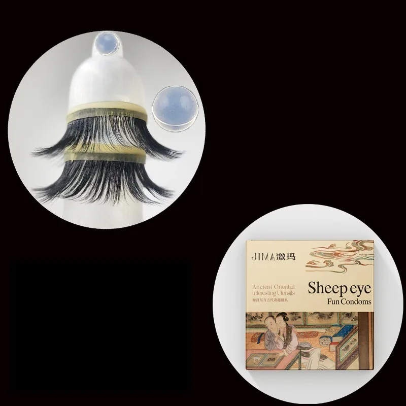 Vòng đeo dương vật bi kích thích Sheep Eye Jima mới lạ — Vòng Mắt Cừu Đeo Dương Vật Kèm Bi Tăng Khoái Cảm Sheep Eye