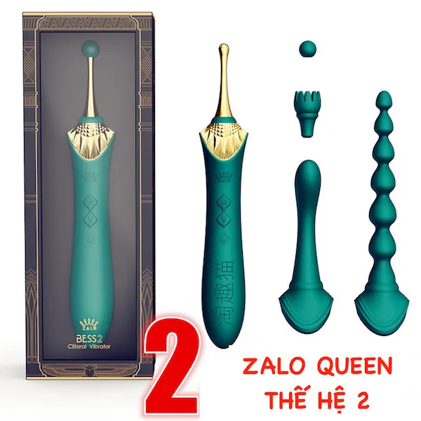 Zalo Queen Bess 2 máy massage vùng kín 4 đầu thay thế kích — Thiết kế hoàng gia cuốn hút