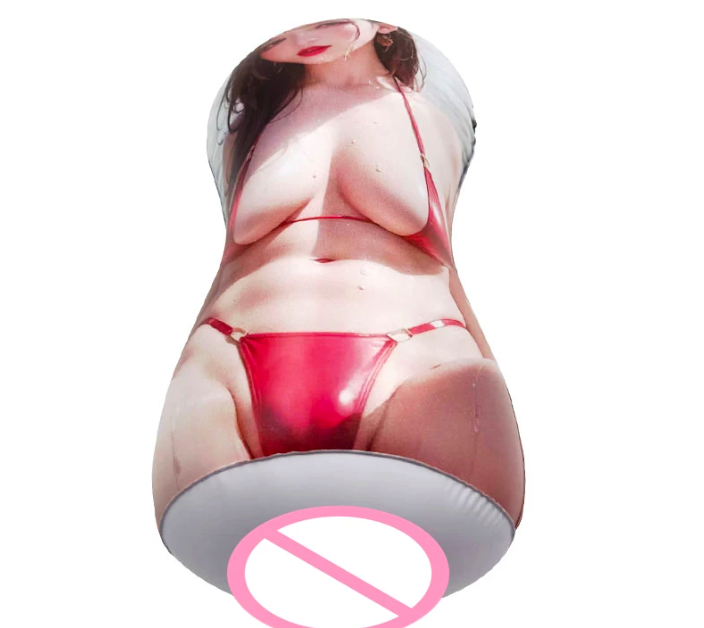 Gối bơm hơi hình nửa người mặc bikini có âm đạo giả tháo rời cho nam giới thủ dâm Gối bơm hơi hình nửa người mặc bikini có âm đạo giả tháo rời cho nam giới thủ dâm