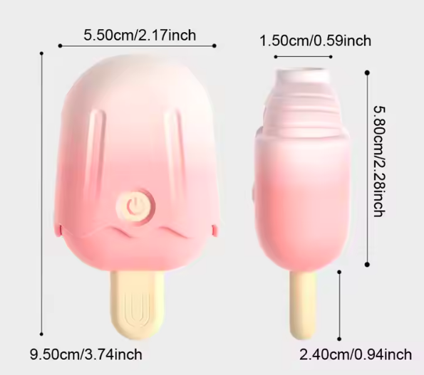 Bảng giá Trứng rung hút mini Suction Ice Lolly nguỵ trang hình que kem massage điểm G hàng xách tay