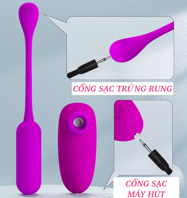 Pretty Love Curupira Trứng Rung & Máy Hút Âm Vật 2 Trong 1 Có Remote Pretty Love Curupira Trứng Rung & Máy Hút Âm Vật 2 Trong 1 Có Remote