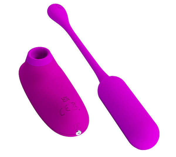 Pretty Love Curupira Trứng Rung & Máy Hút Âm Vật 2 Trong 1 Có Remote Pretty Love Curupira Trứng Rung & Máy Hút Âm Vật 2 Trong 1 Có Remote