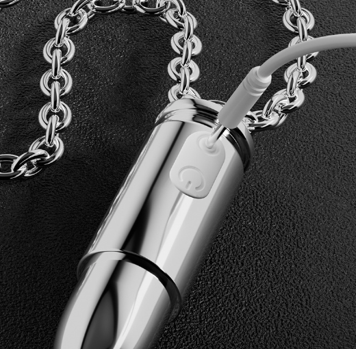 Kho sỉ Trứng rung hình viên đạn mạ inox COC SWAVE Ms-271 có dây đeo cổ giá sỉ