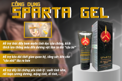 Gel bôi Sparta hỗ trợ tăng cường sinh lý tăng kích thước dương vật