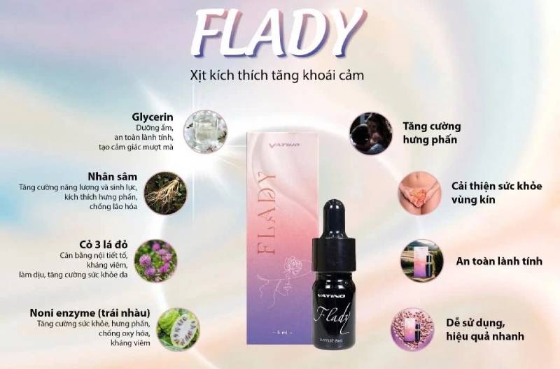 Bỏ sỉ Gel Flady Kích Nứng Giảm Khô Hạn Tăng Khoái Cảm Tự Nhiên Kích Thích Ham Muốn Nữ giá sỉ