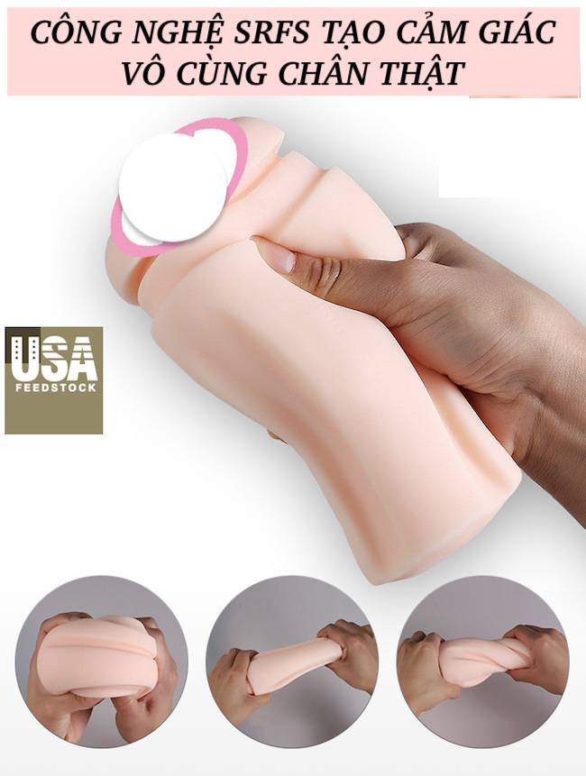 ManMiao Shake Cup Âm đạo giả dạng cốc thủ dâm nhỏ gọn mềm như thật
