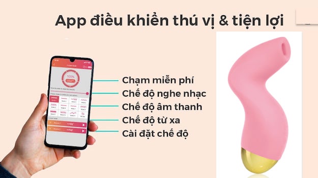 Nhập sỉ Svakom Pulse Pure Máy Massage Âm Vật Điều Khiển Qua App Công Nghệ Sóng Âm tốt nhất