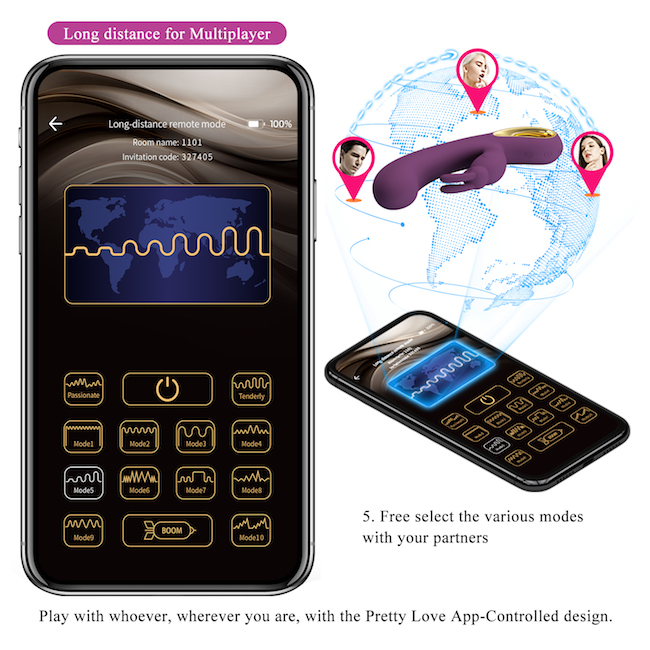 Review Dương vật giả Pretty Love Liam điều khiển qua app điện thoại có nhánh phụ tai thỏ nhập khẩu Review Dương vật giả Pretty Love Liam điều khiển qua app điện thoại có nhánh phụ tai thỏ nhập khẩu
