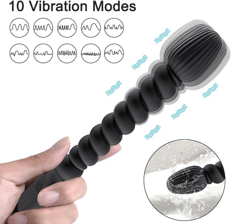 Đại lý Que thụt kích thích âm đạo và hậu môn xoắn ren Mizzzee Apple seed Rung nhập khẩu
