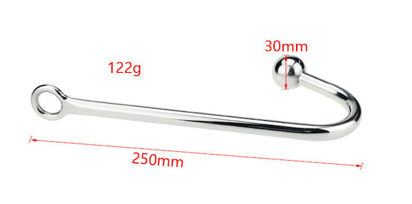 Đồ chơi bạo dâm móc inox kích thích hậu môn