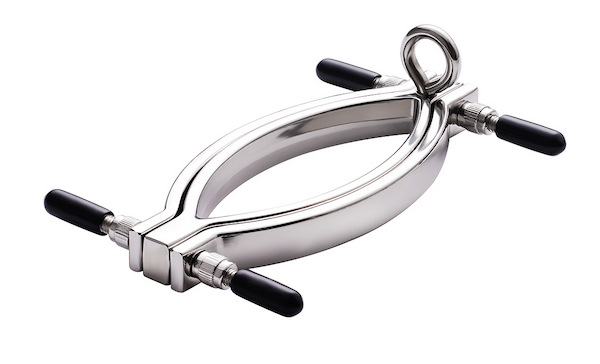 Dụng cụ kích thích môi âm đạo xung điện bạc tăng khoái cảm độc đáo