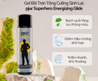 Kem bôi trơn Pjur Superhero 30ml tăng sinh lực Đức chuẩn