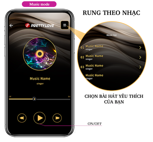 Trứng rung hồ lô Pretty Love Elvira điều khiển app tăng khoái cảm se khít âm đạo