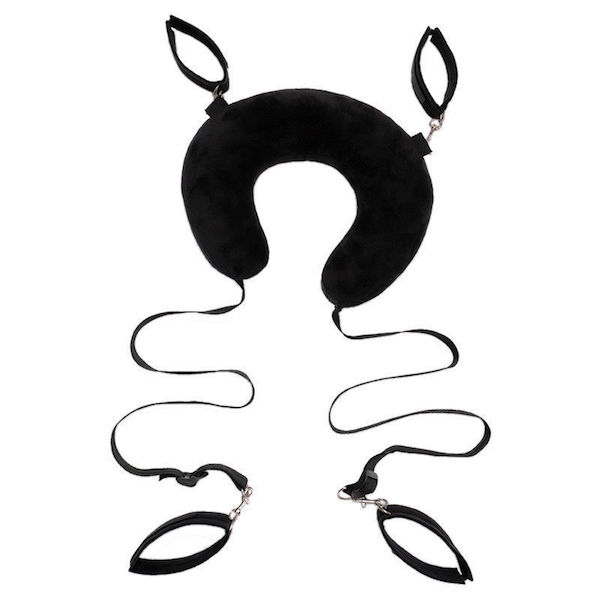 Bộ trói tay chân cổ gối chữ U đệm bông cao cấp BDSM