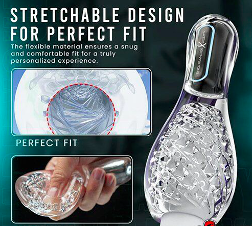 Âm đạo giả trong suốt Galaku cốc thủ dâm hình chai Bowling kích thích