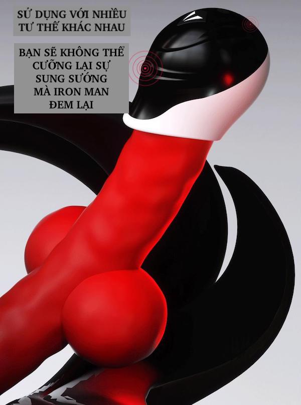 Máy massage đầu dương vật Toyschool Iron Man âm đạo giả đa năng