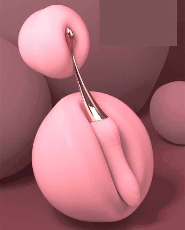 Thanh rung massage 2 đầu Jiuai Tanchun silicone ABS 3 đầu phụ kích thích điểm G