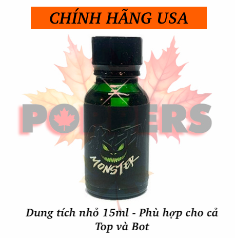 Thông tin Popper Green Monster 15ml chính hãng USA giá rẻ