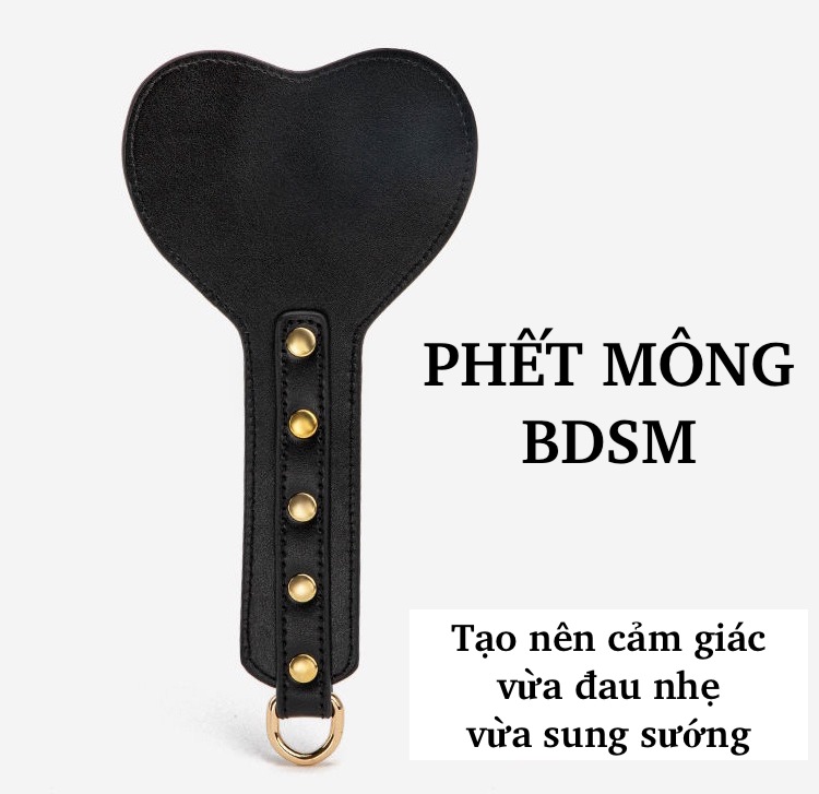 Bộ đồ chơi BDSM 8 món da cao cấp đỏ đen sang trọng kích thích