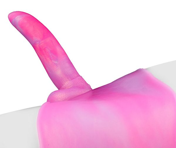 Quần silicone dương vật giả nguyên khối có bìu FAAK cho les