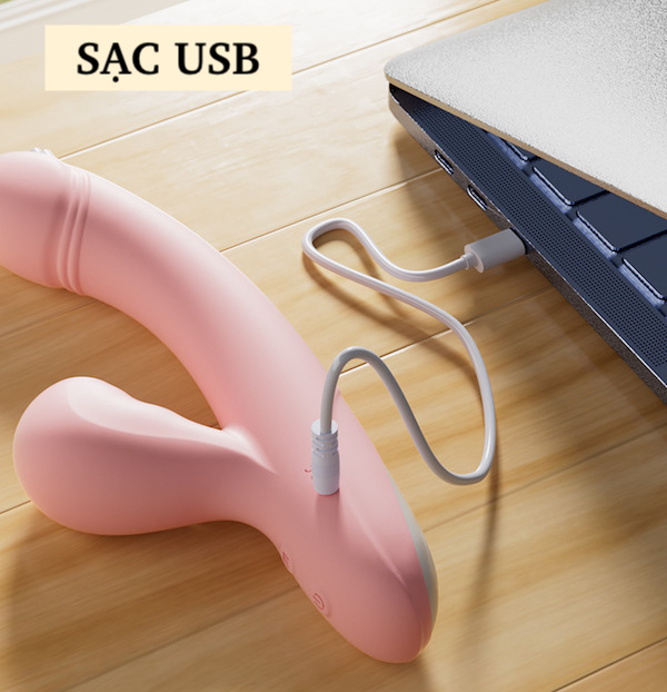 Dương vật giả Jiuuy Gummy rung mút siêu mềm phát nhiệt kích thích