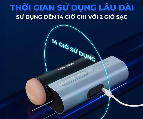 Lovense Solace Pro AI máy thủ dâm cao cấp âm đạo giả kết nối app tiện lợi