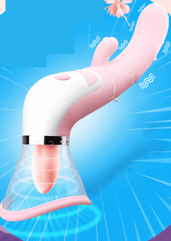 Dương vật giả rung toả nhiệt lưỡi liếm massage điểm G – siêu kích thích