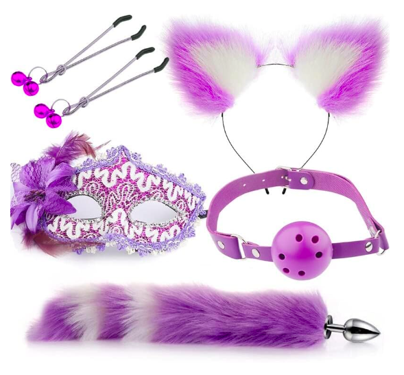 Bộ Cosplay Hồ Ly Đa Màu Siêu Cute Phong Cách BDSM Hot