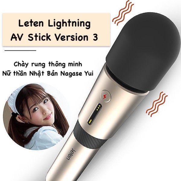 Chày rung Leten Lightning AV Stick 7 kiểu rung cao cấp version 3