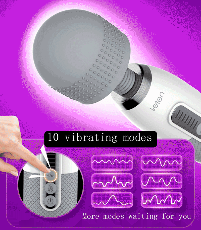 Chày rung Leten Lightning 2 silicon mềm nhiều tần số rung phát nhiệt Chày rung Leten Lightning 2 silicon mềm nhiều tần số rung phát nhiệt