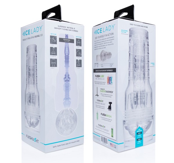 Âm đạo giả Fleshlight Ice Lady trong suốt cảm giác thật, kích thích tối đa