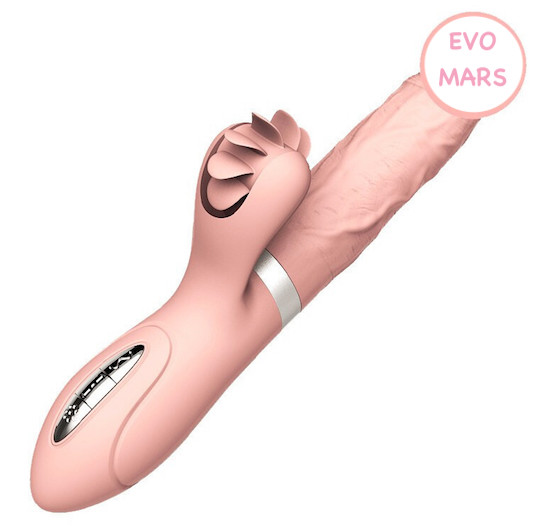 Thông tin Dương vật cao cấp rung thụt tỏa nhiệt kết hợp lưỡi liếm siêu mềm - Vibrator Evo Mars  chính hãng
