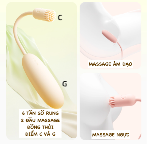 Thông tin Trứng rung 2 đầu Svakom Shimmer điều khiển thông minh qua App nhập khẩu