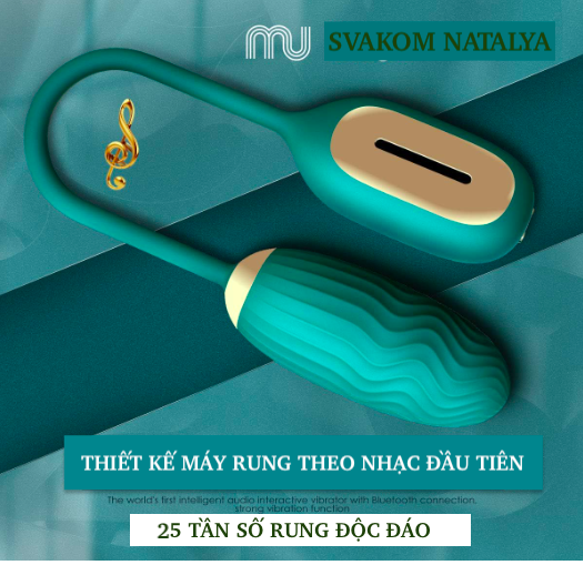 Trứng rung Natalya Svakom điều khiển app cảm biến âm thanh