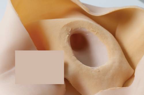 Quần gắn dương vật mềm ruột rỗng Jiuai lót nhung siêu thật