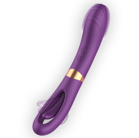 Que rung Lisa Flicker Fingerslap 2 đầu liếm rung búng tay kích thích